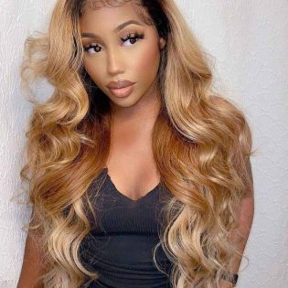 Straight Blonde with brown